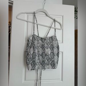 Snakeskin print tank